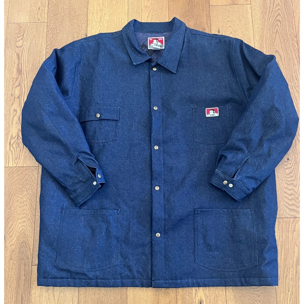 Ben Davis Chore Jacket Mens 4XL Indigo Excellent Blanket Lined Denim Work Coat